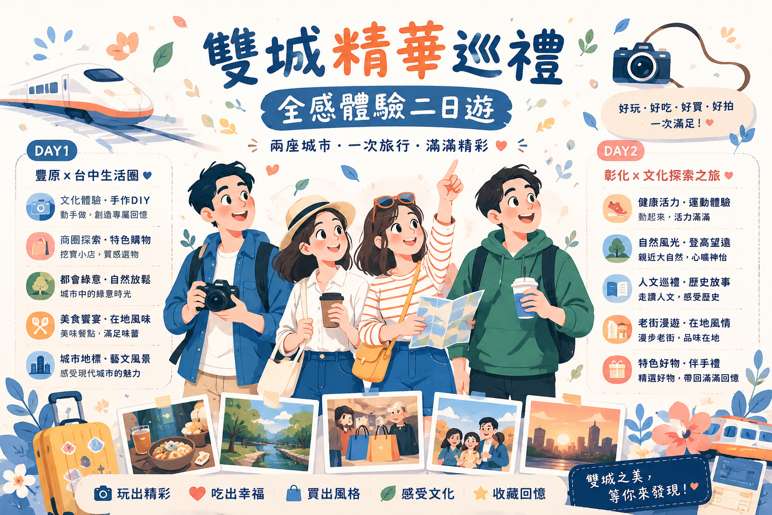 「雙城精華巡禮・全感體驗二日遊